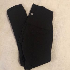 High rise wunder under crops lululemon